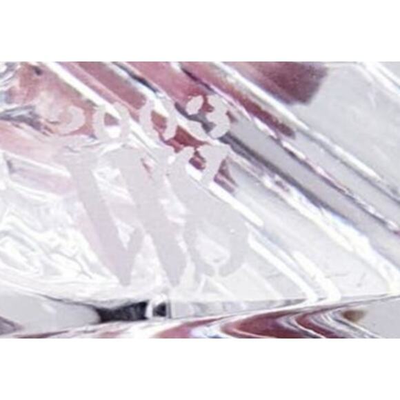 WATERFORD CRYSTAL WS Fionn's Knot Place Card Holders Set of 2 w/ Box *Tiny Flaw* - Picture 6 of 11